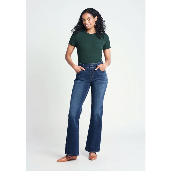 Betabrand Yoga Denim Boot Cut Jeans